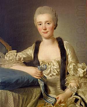 Alexander Roslin Portrait of Margaretha Bachofen-Heitz, wife of the Basle Ribbon merchant china oil painting image